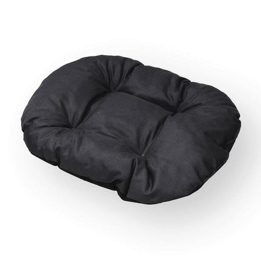 OUTLET praktyczna poduszka z kodury Kleo, rozmiar 50x40 cm, kolor: czarny