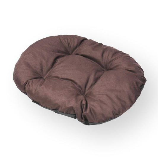 OUTLET praktyczna poduszka z kodury Kleo, rozmiar 50x40 cm, kolor: brąz