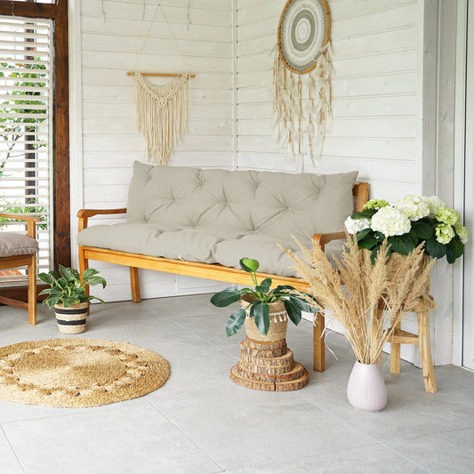 PREMIUM Poduszki na meble ogrodowe UV- i wodoodporne z oparciem (dwustronne)