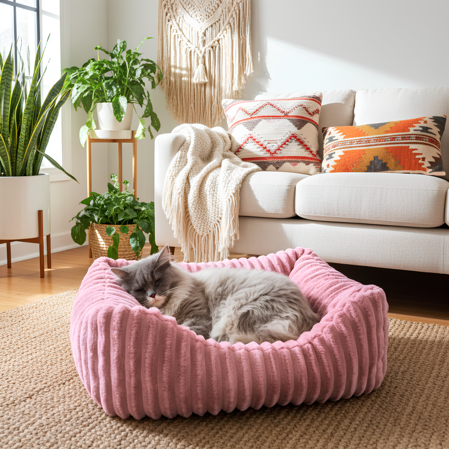 Pluszowe legowisko dla kota BELLA