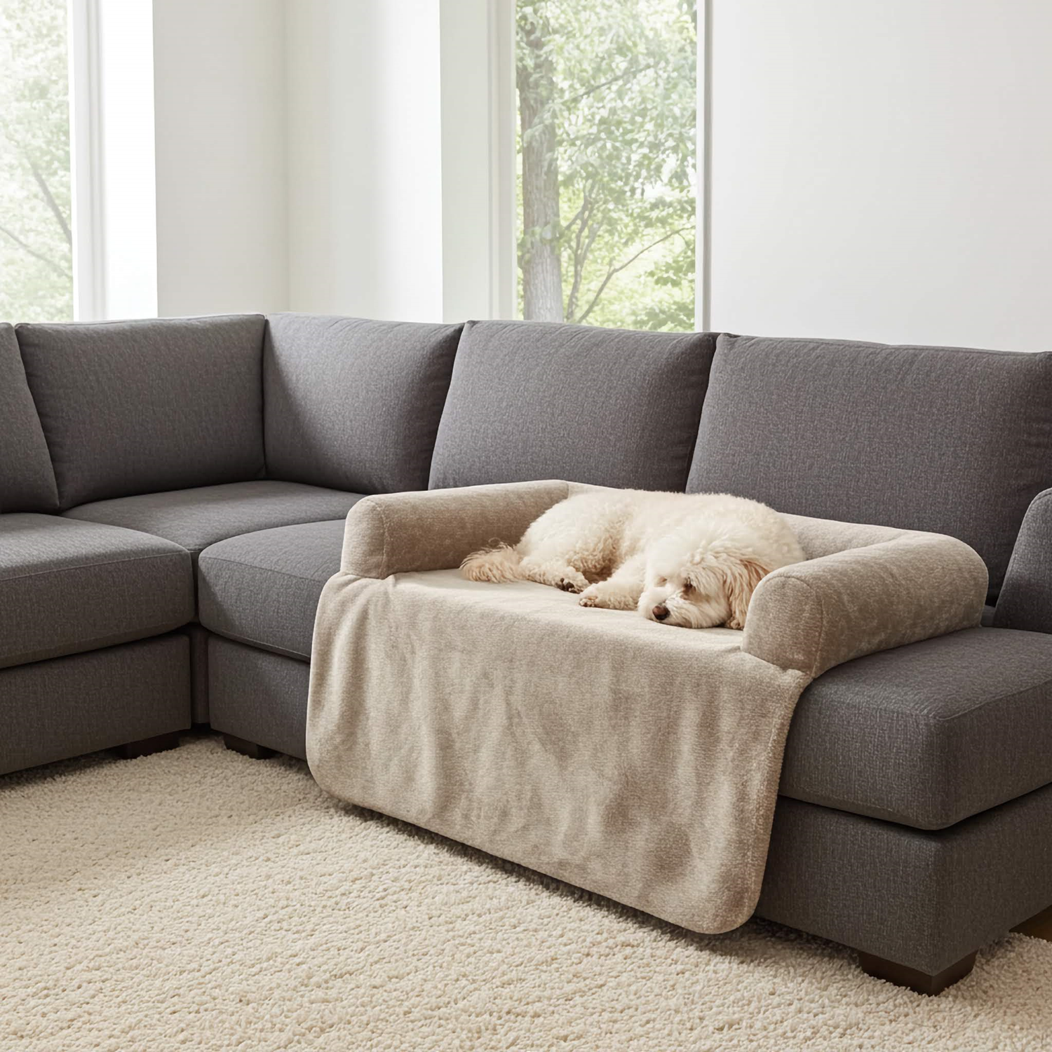 Przytulne legowisko na kanapę dla psa LARA