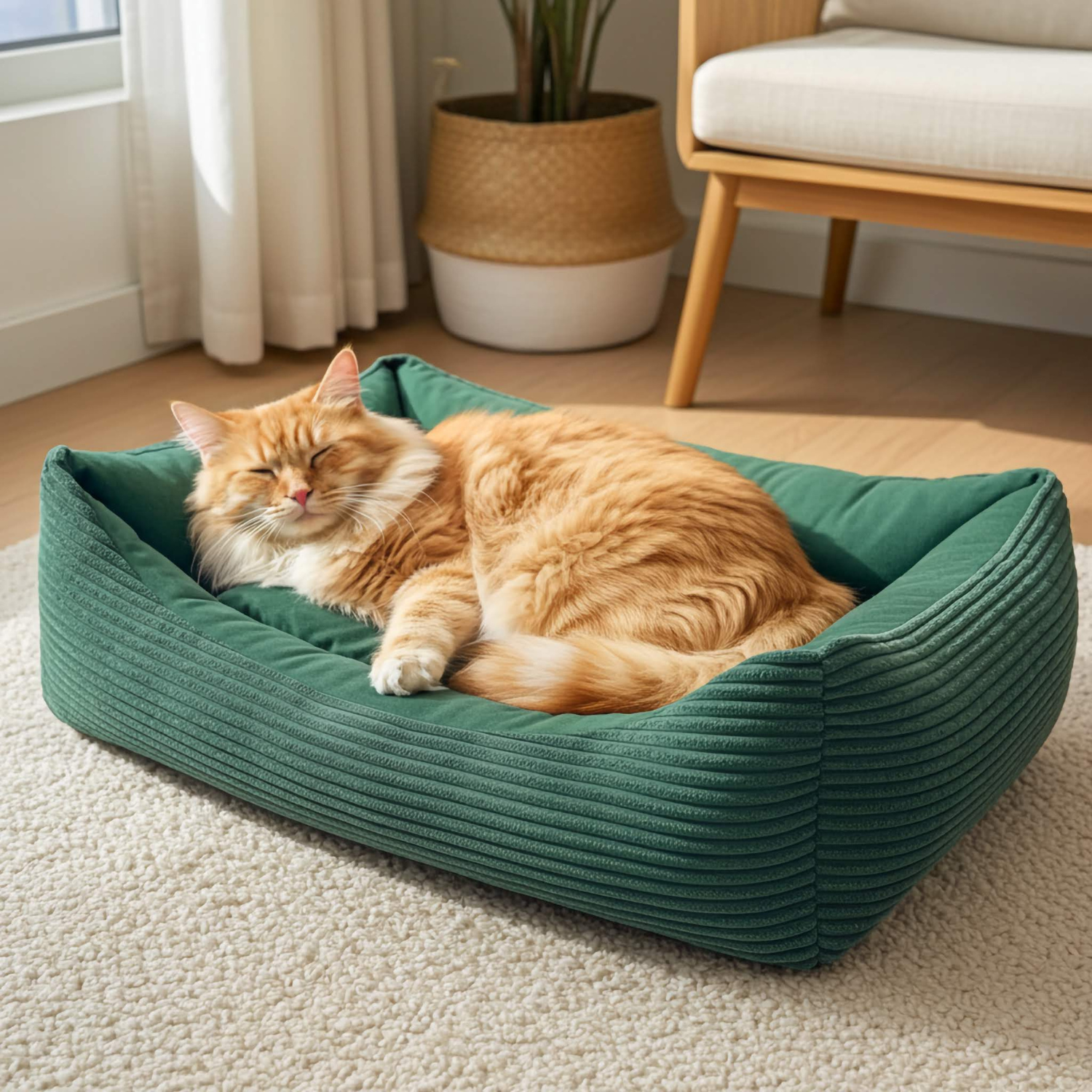 Sztruksowe legowisko dla kota MOLLY