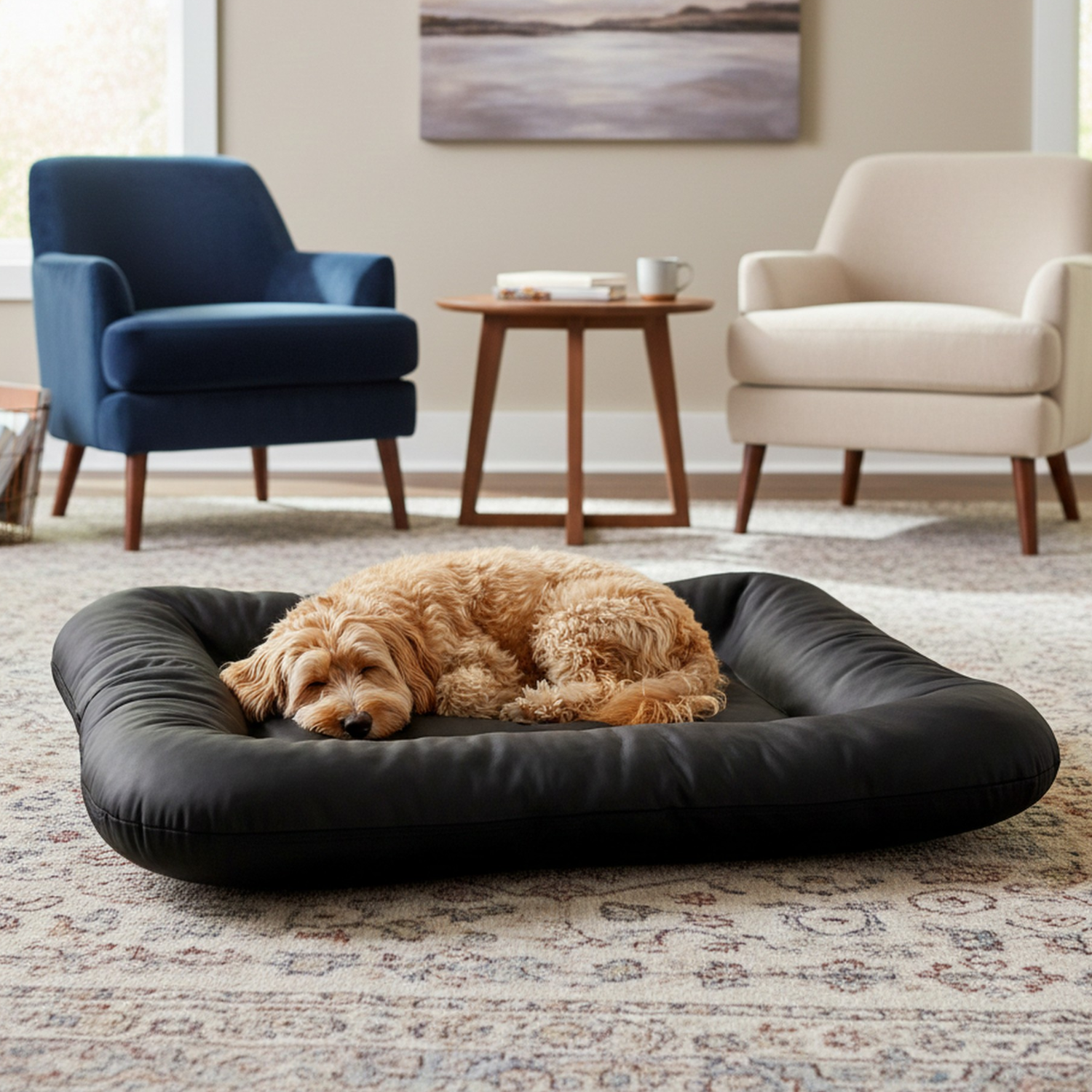 Legowisko ponton dla psa z eko skóry ELLA