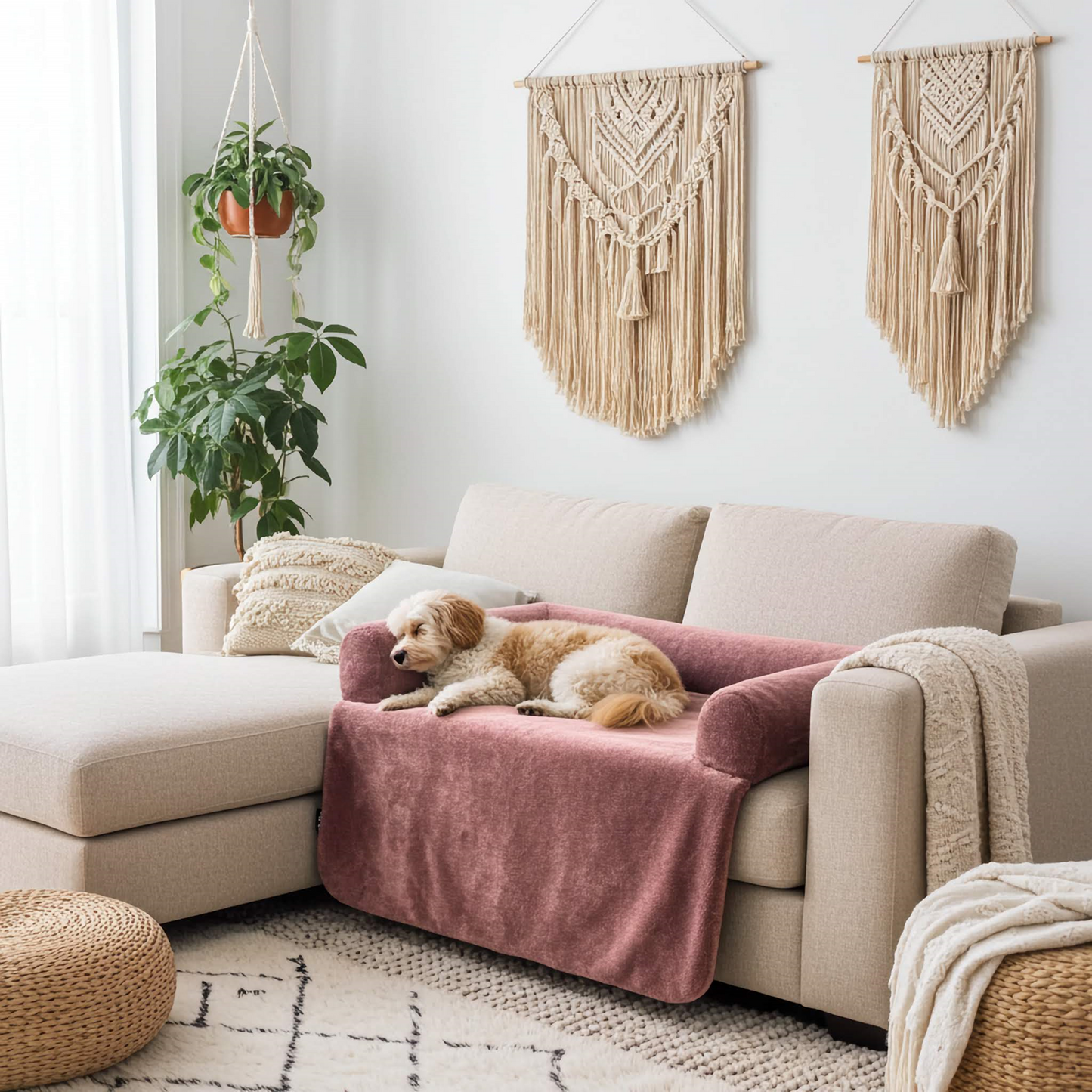 Przytulne legowisko na kanapę dla psa LARA