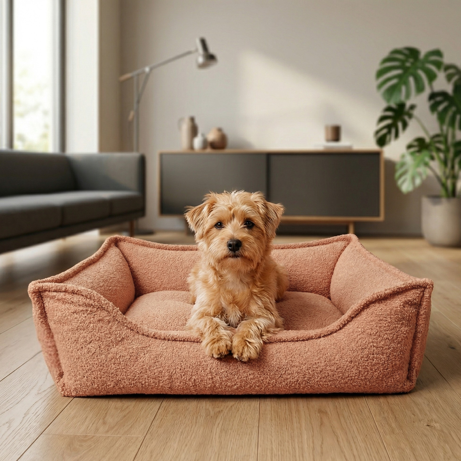 Seria PREMIUM - antystresowe legowisko dla psa boucle LEO