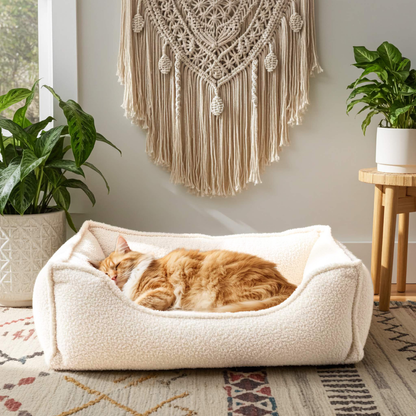 Seria PREMIUM - antystresowe legowisko dla kota boucle LEO