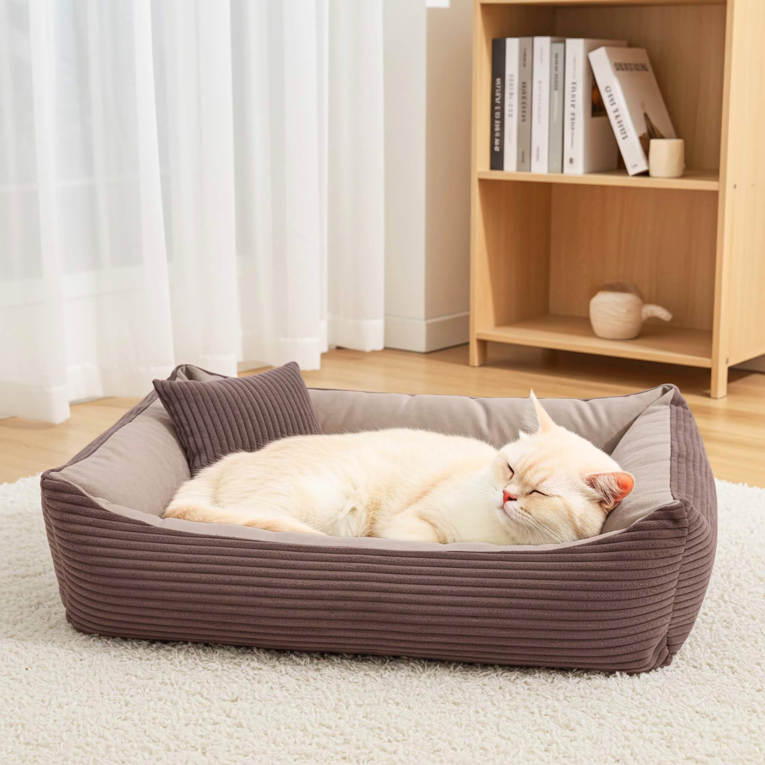 Sztruksowe legowisko dla kota MOLLY