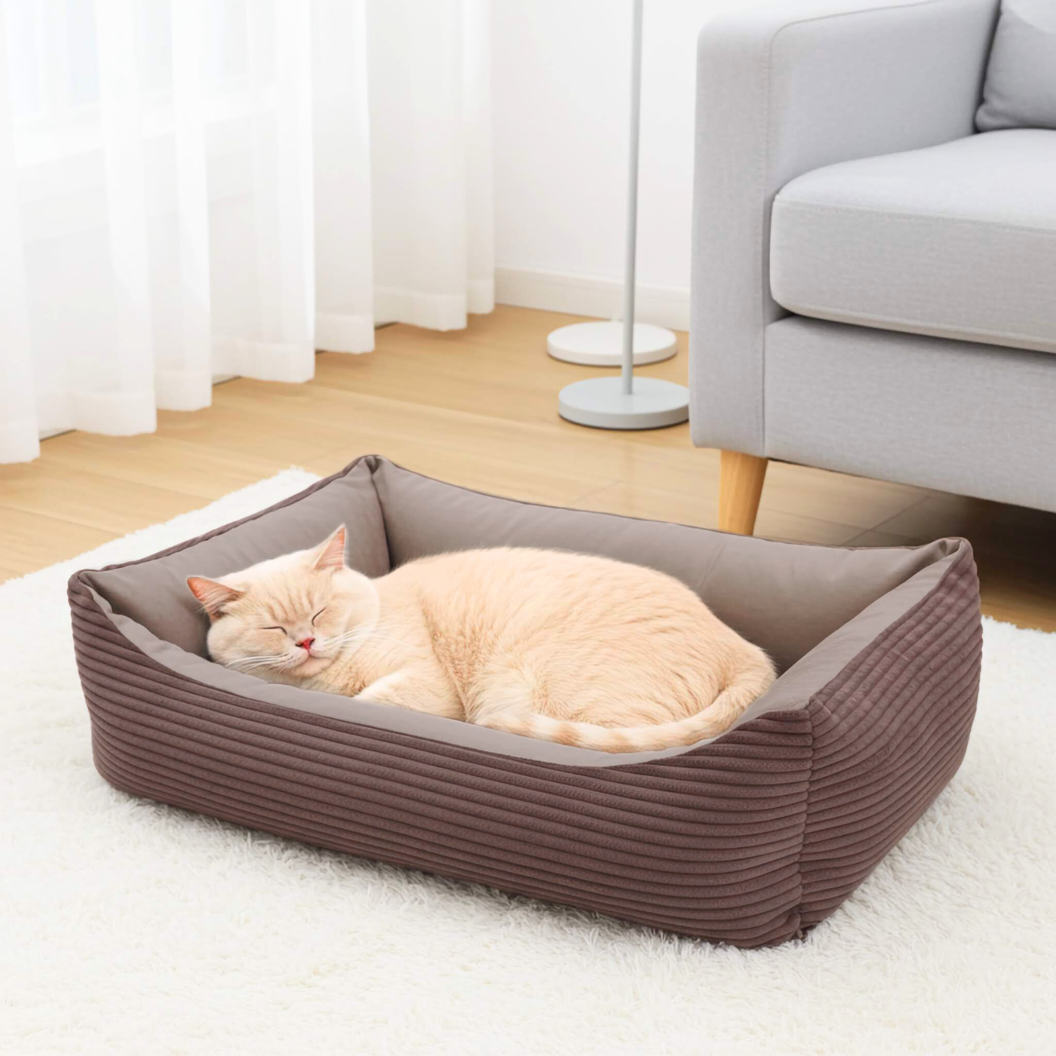 Sztruksowe legowisko dla kota MOLLY