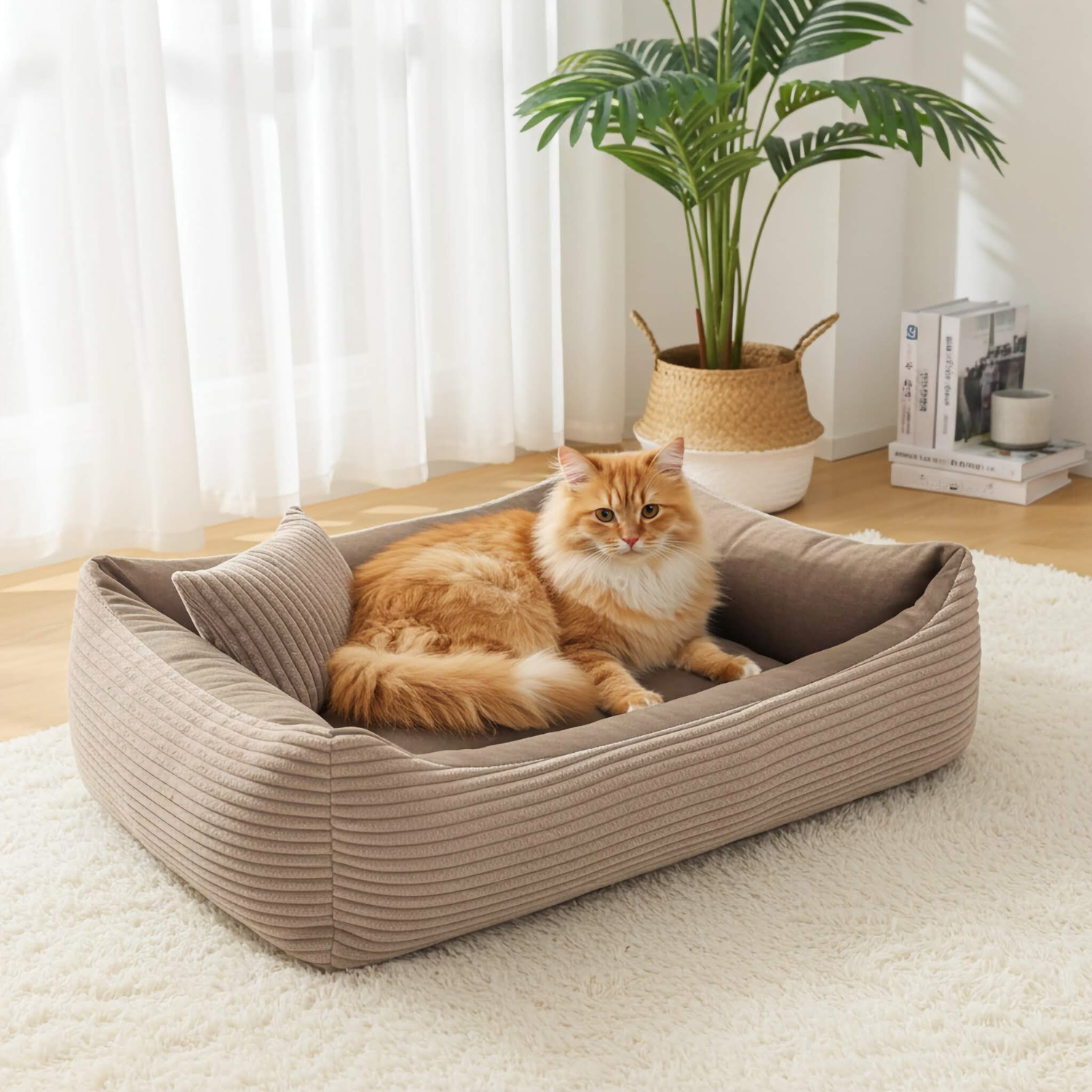 Sztruksowe legowisko dla kota MOLLY