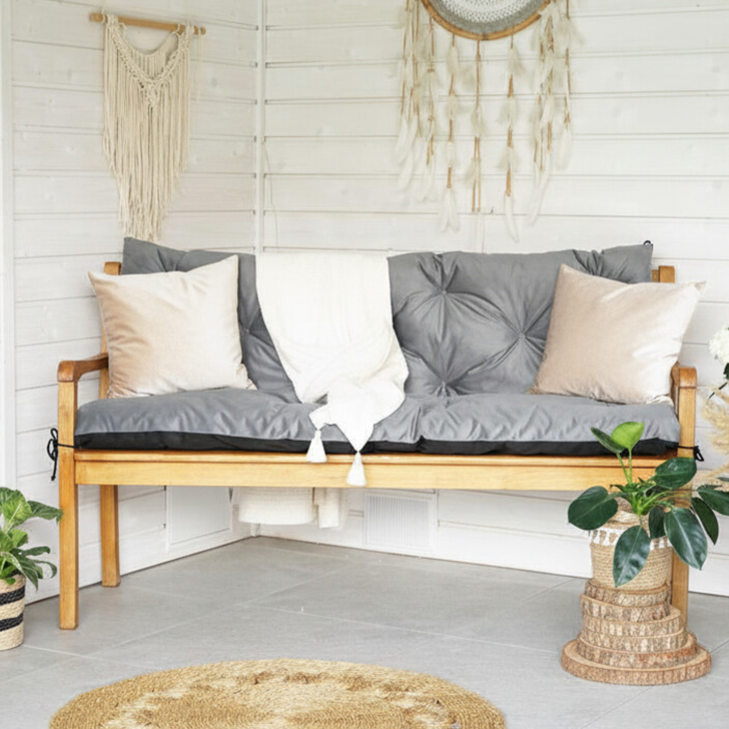 Poduszki na meble ogrodowe z oparciem