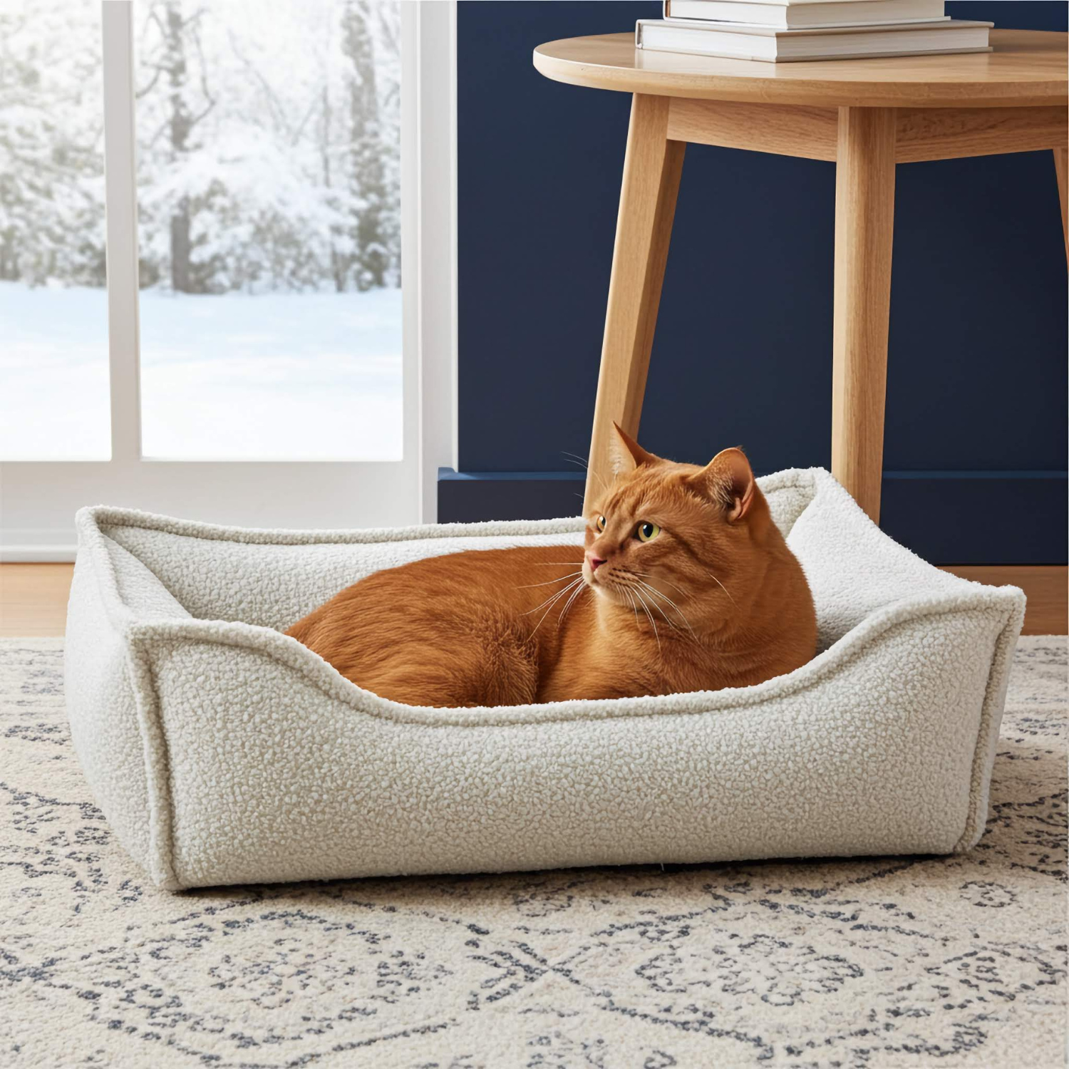 Seria PREMIUM - antystresowe legowisko dla kota boucle LEO