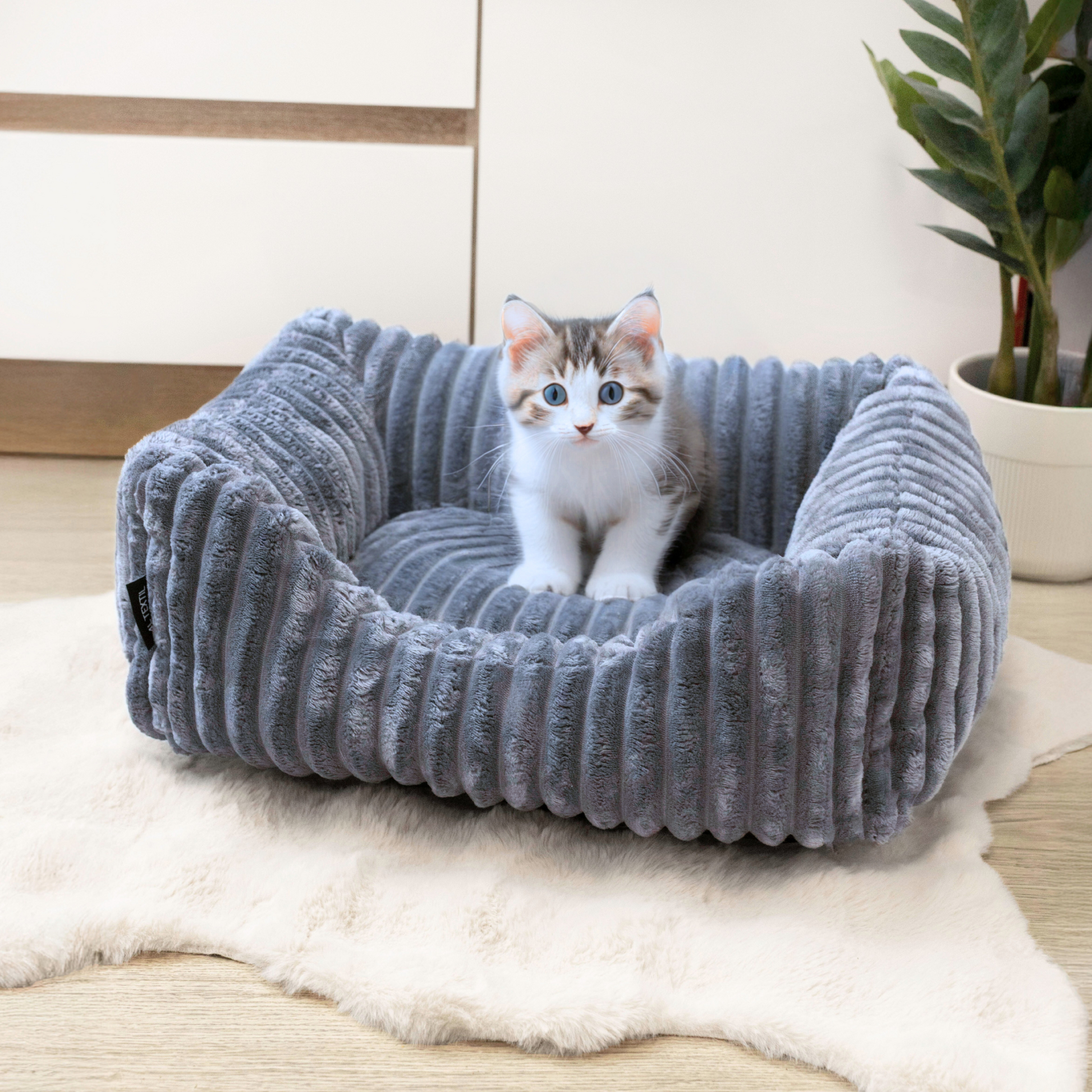 Pluszowe legowisko dla kota BELLA