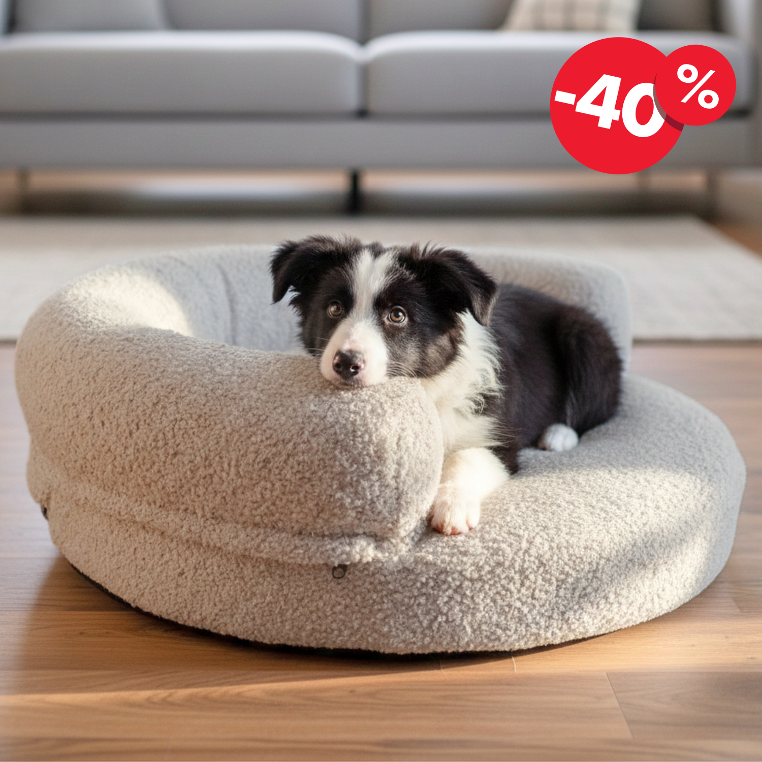 Seria PREMIUM - legowisko boucle dla psa JEFFY