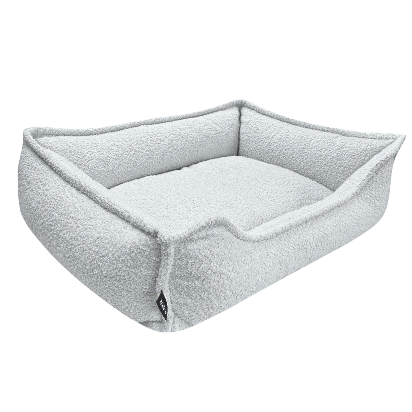 OUTLET Seria PREMIUM - antystresowe legowisko boucle LEO, rozmiar: 100x80 cm, kolor: szary