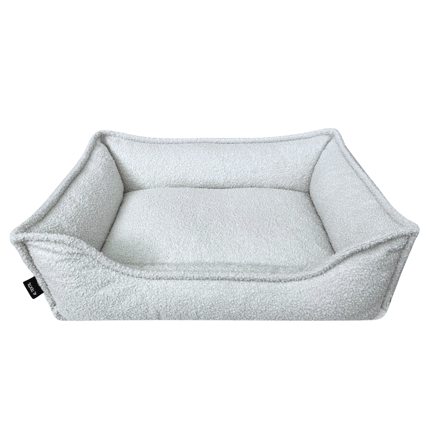 OUTLET Seria PREMIUM - antystresowe legowisko boucle LEO, rozmiar: 100x80 cm, kolor: szary