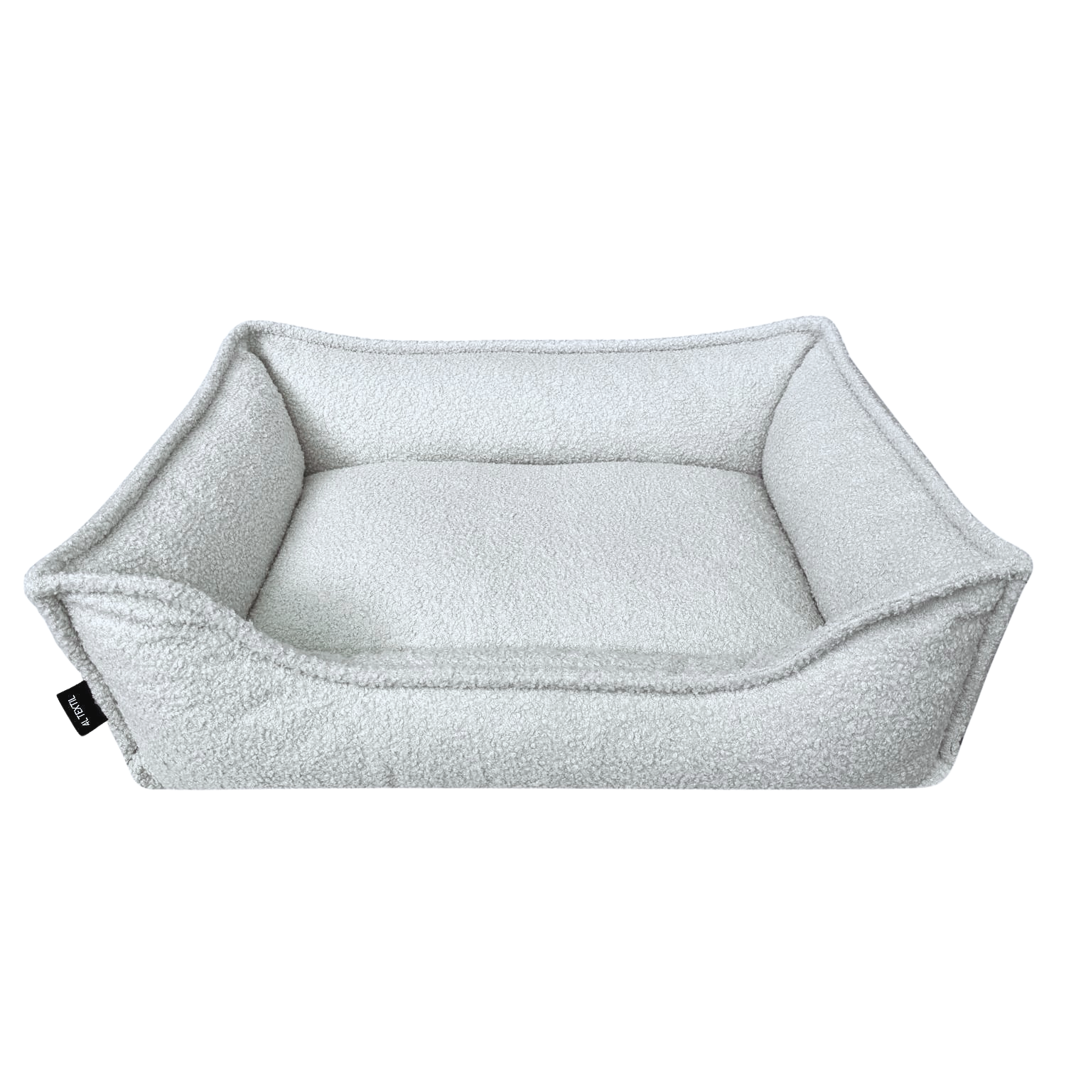 OUTLET Seria PREMIUM - antystresowe legowisko boucle LEO, rozmiar: 100x80 cm, kolor: szary