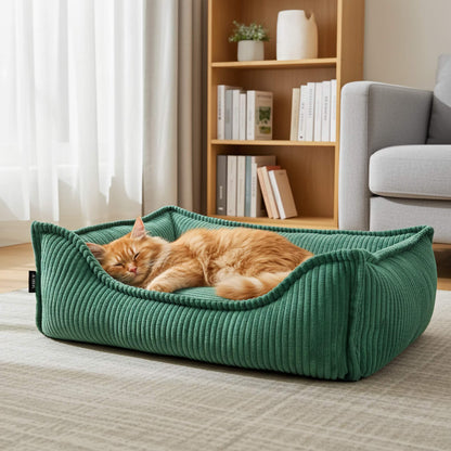 Seria PREMIUM - ortopedyczne sztruksowe legowisko dla kota HUGO