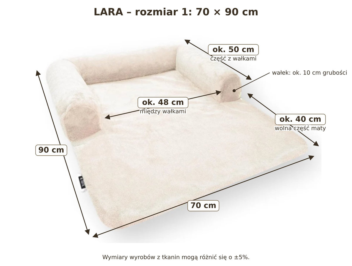 LARA rozmiar 1 – wymiary 70 × 90 cm
