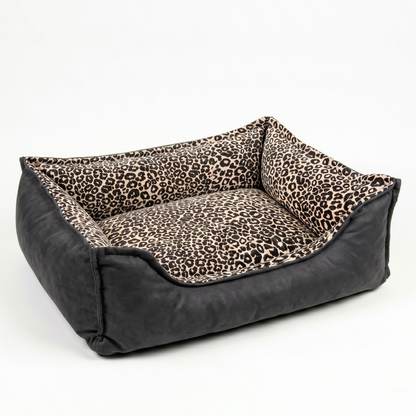 Seria PREMIUM – design i luksus - ortopedyczne legowisko LEOPARD GLAM