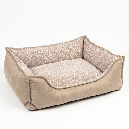 Seria PREMIUM – design i luksus - ortopedyczne legowisko LEOPARD GLAM